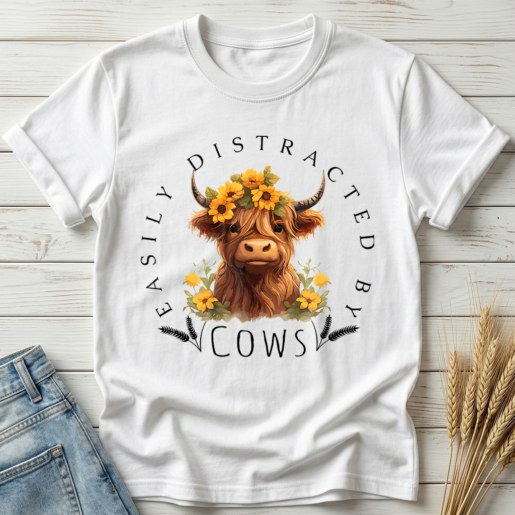 Easily Distracted By Cows Classic Tee